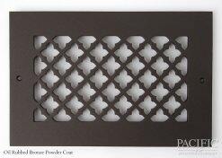 Cast Aluminum Vent Covers Clover Pattern bronze