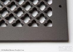Cast Aluminum Vent Covers Clover Pattern bronze CU