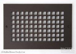 Cast Aluminum Vent Covers Square Pattern bronze