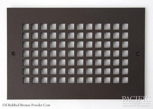Cast Aluminum Vent Covers Square Pattern bronze