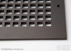 Cast Aluminum Vent Covers Square Pattern bronze CU