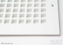 Cast Aluminum Vent Covers Square Pattern white CU