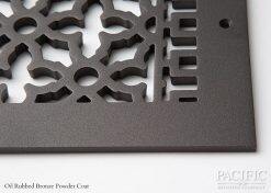 Cast Aluminum Vent Covers Victorian Pattern Bronze CU