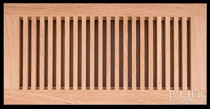 Premium Wood Vent Covers Portfolio Pacific Register   Flush Mount Radiator Style 3 4” Red Oak 